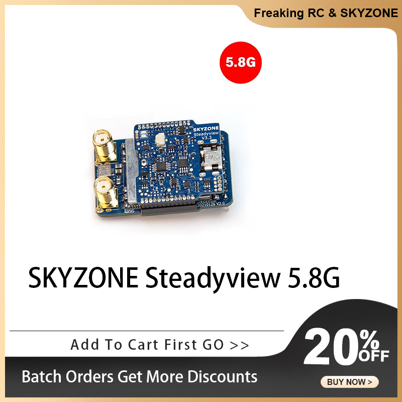 Skyzone Steadyview X Receiver Module - SKYZONE SteadyView V3.3 5.8GHz Receiver -