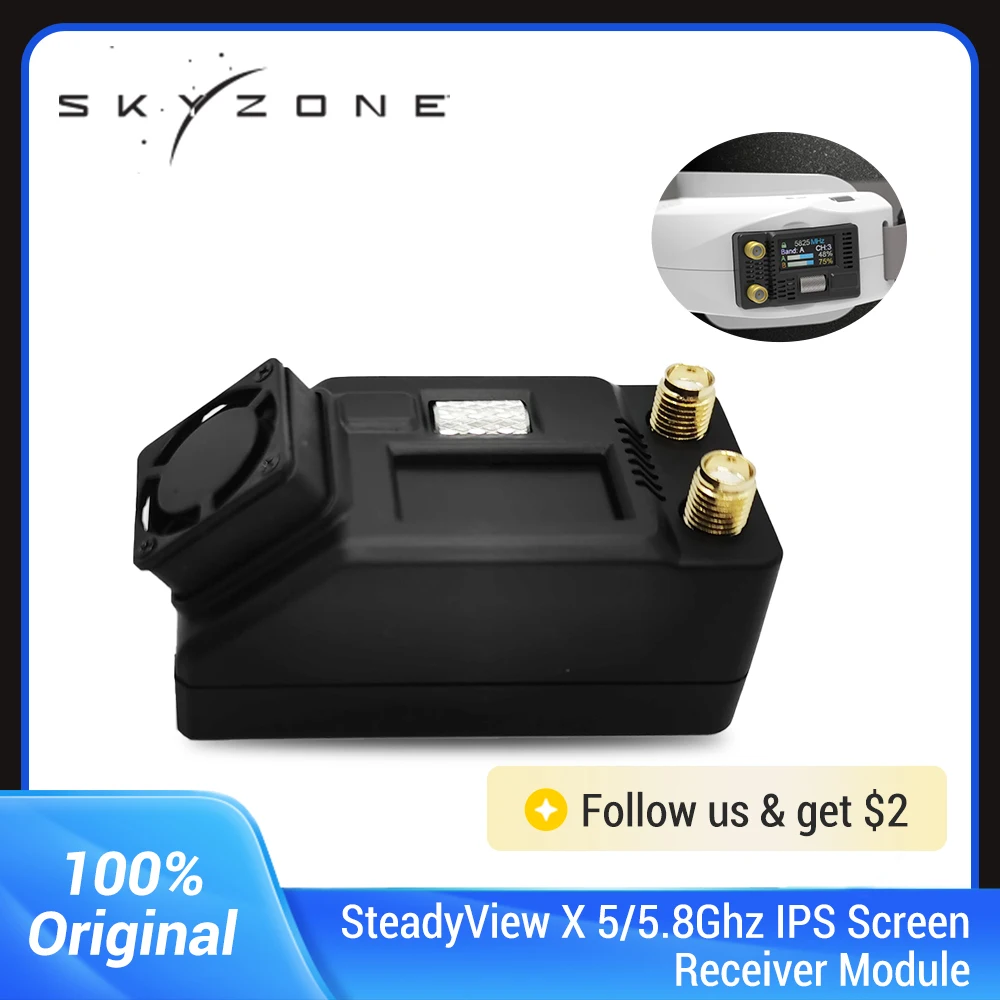 Skyzone SteadyView X 5Ghz 5.8G - Skyzone Steadyview X Receiver Module ulasan dan harga